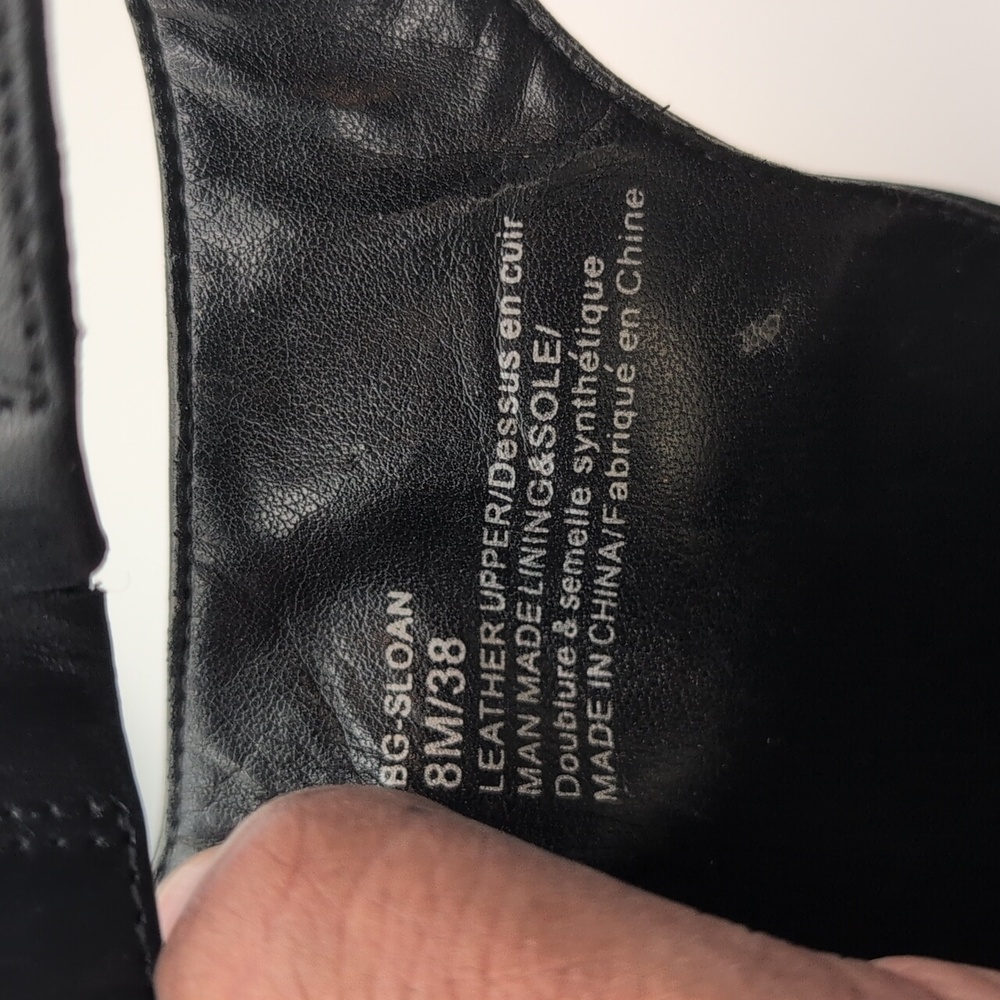 BCBGENERATION| Black Leather High Heel Ankle Boots - Picture 15 of 16